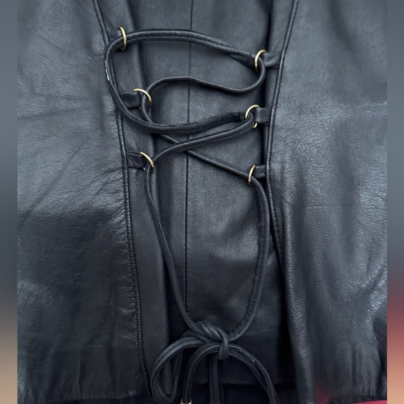 π€ Vintage 80βs DANIER Black Leather Vest for Women - Size Medium π€ - Picture 6 of 15